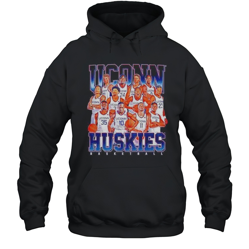 UConn Huskies 2025 NCAA Mens Basketball Team Members Shirt Unisex Hoodie