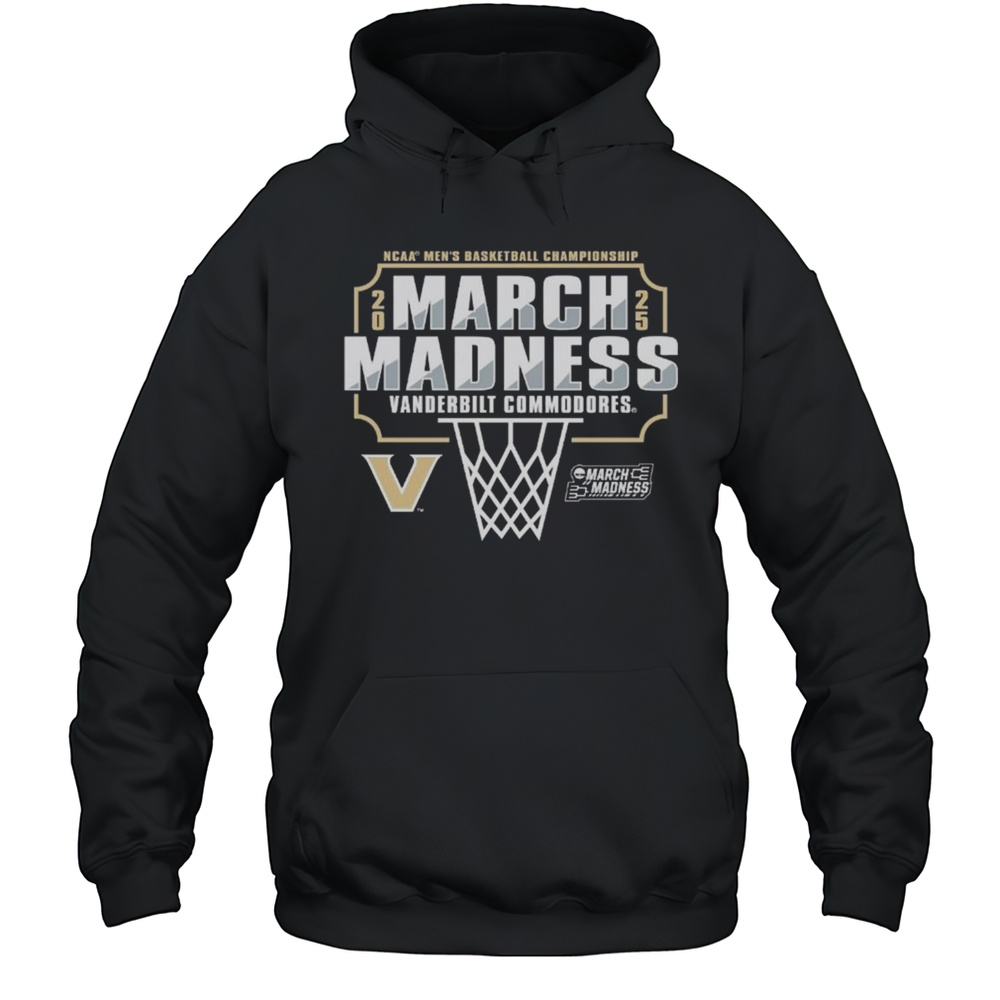 Vanderbilt University Mens Basketball 2025 NCAA Tournament Bound Shirt Unisex Hoodie