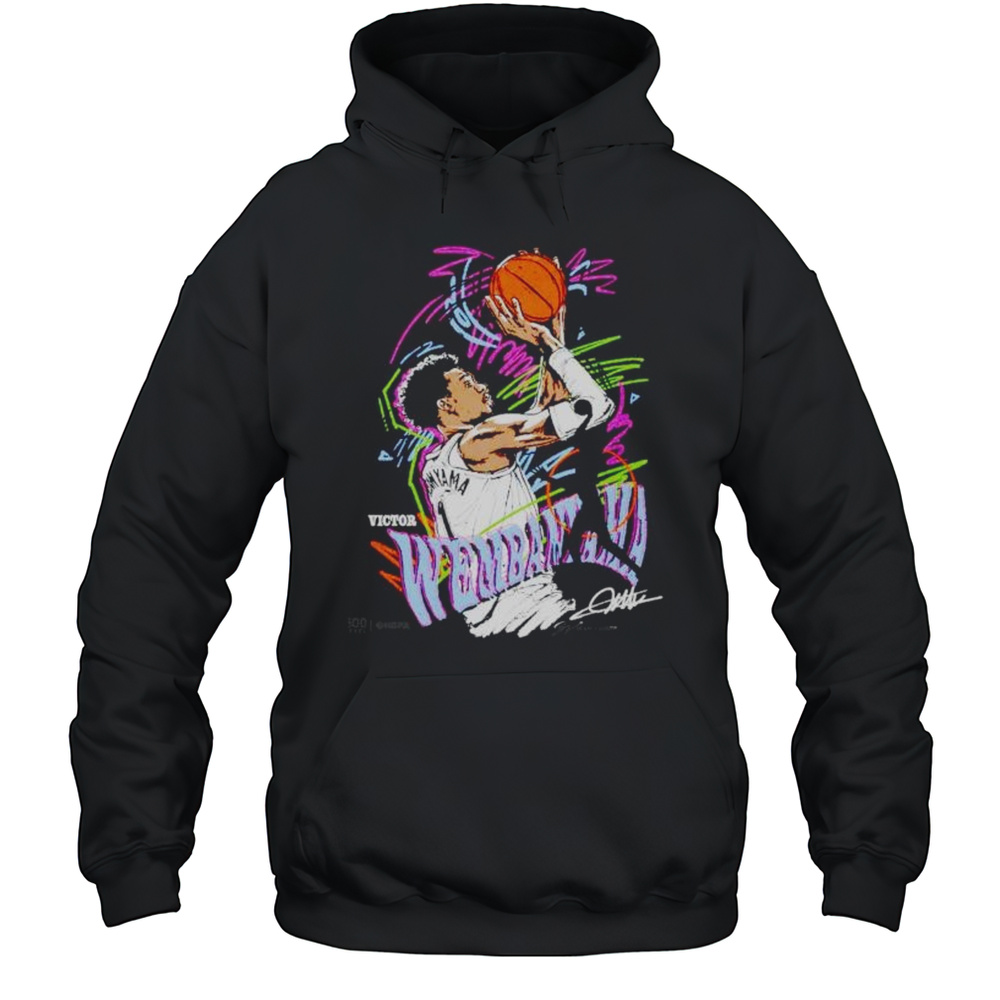 Victor Wembanyama San Antonio Spurs Signature Scribble Shirt Unisex Hoodie