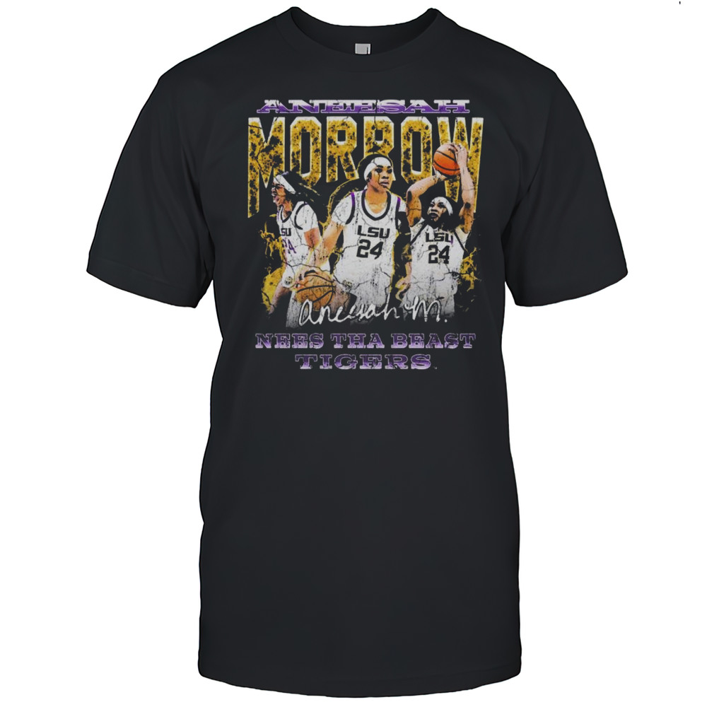 Aneesah Morrow Nees Tha Beast Tigers 90s Retro LSU Tigers Southeastern Conference 2025 Signature T-shirt