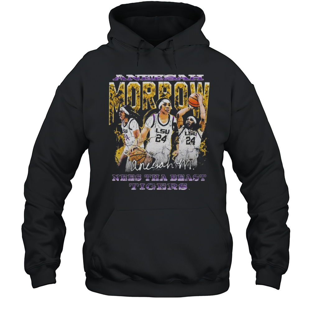 Aneesah Morrow Nees Tha Beast Tigers 90s Retro LSU Tigers Southeastern Conference 2025 Signature T-shirt Unisex Hoodie