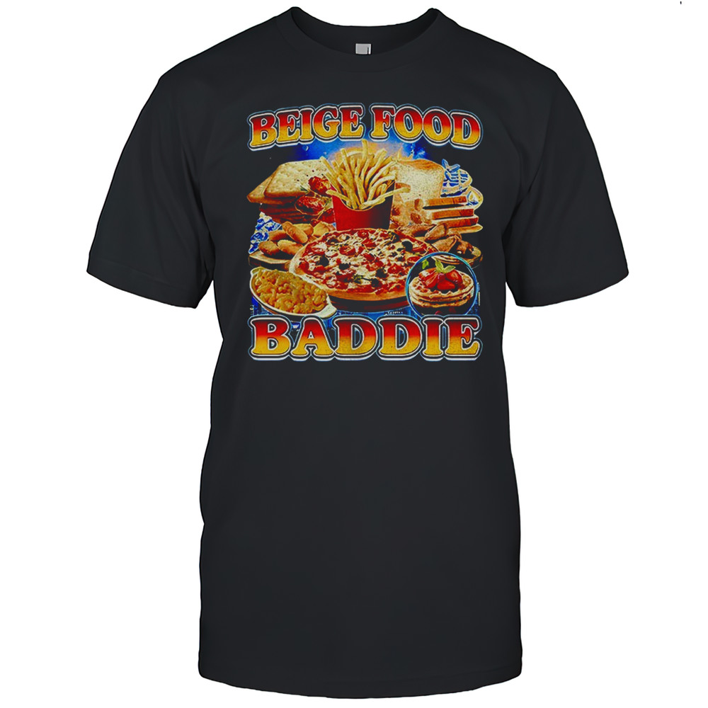 Beige Food Baddie Graphic Shirt