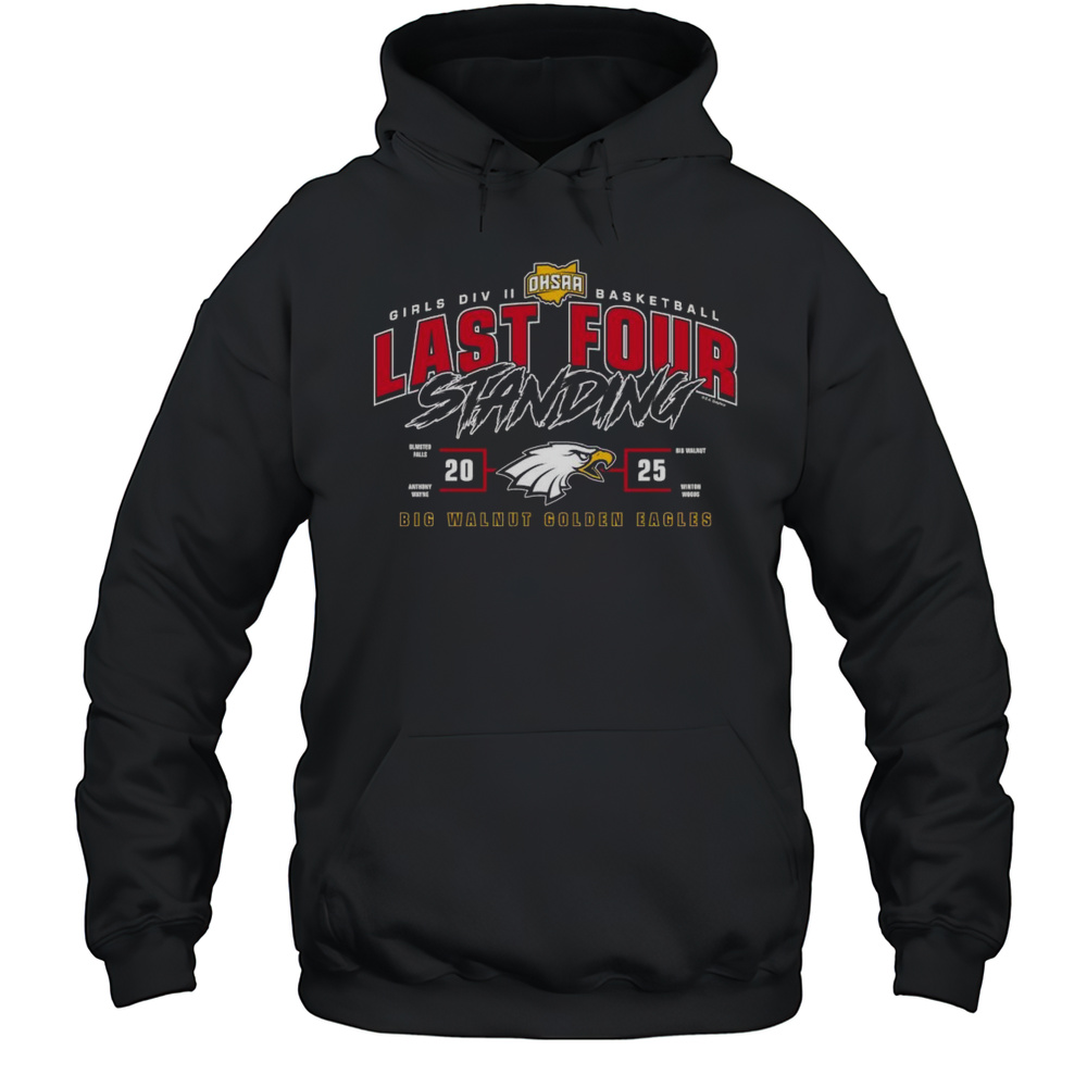 Big Walnut Golden Eagles 2025 OHSAA Girls Division II Basketball Last Four Standing Shirt Unisex Hoodie