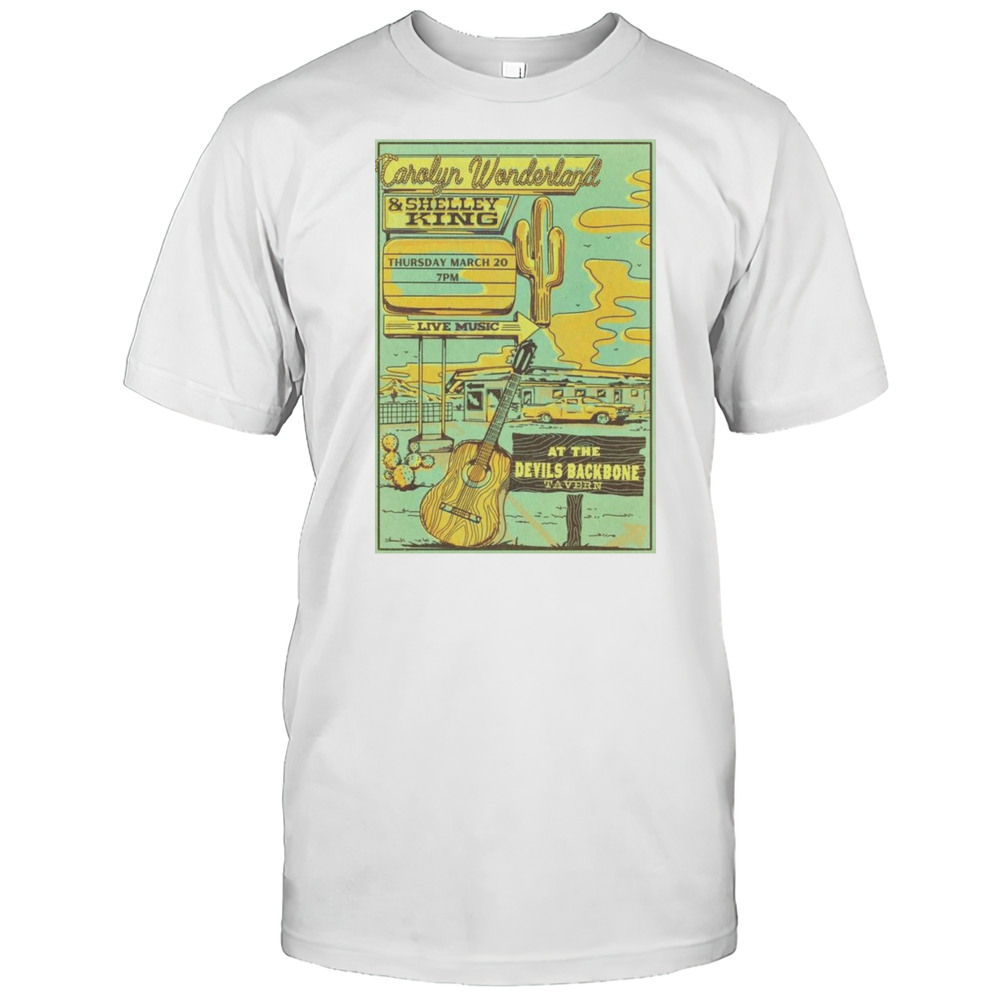 Carolyn Wonderland And Shelley King Mar 20 2025 Fischer GA Tour Shirt