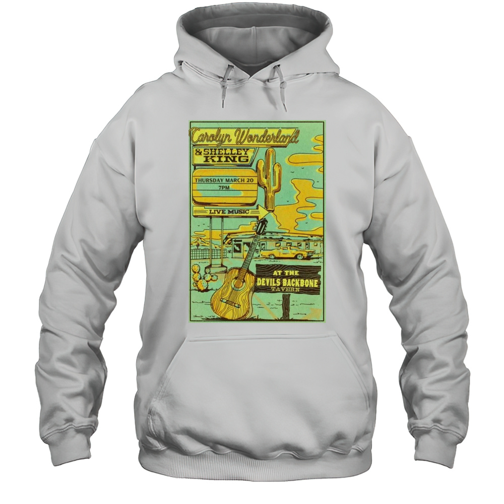 Carolyn Wonderland And Shelley King Mar 20 2025 Fischer GA Tour Shirt Unisex Hoodie