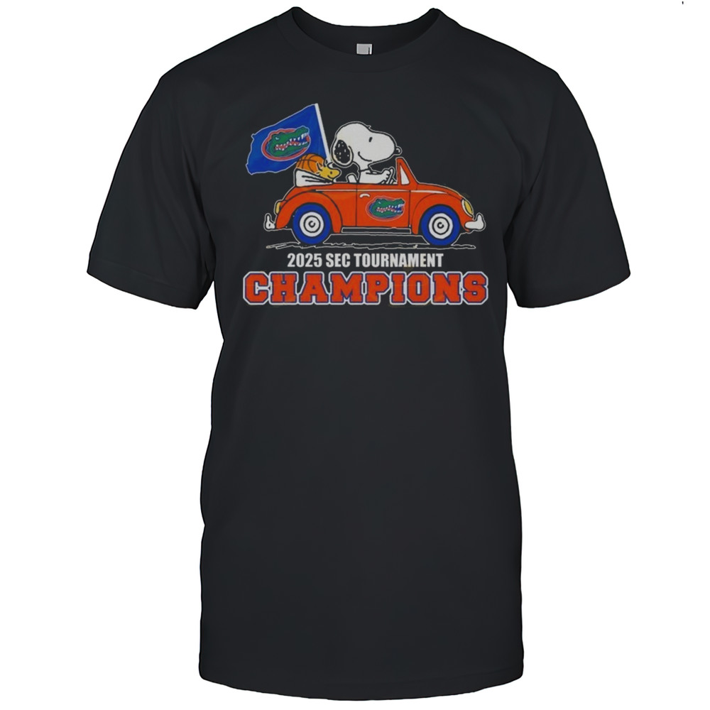 Florida Gators X Snoopy 2025 SEC Tournament Champions Shirt
