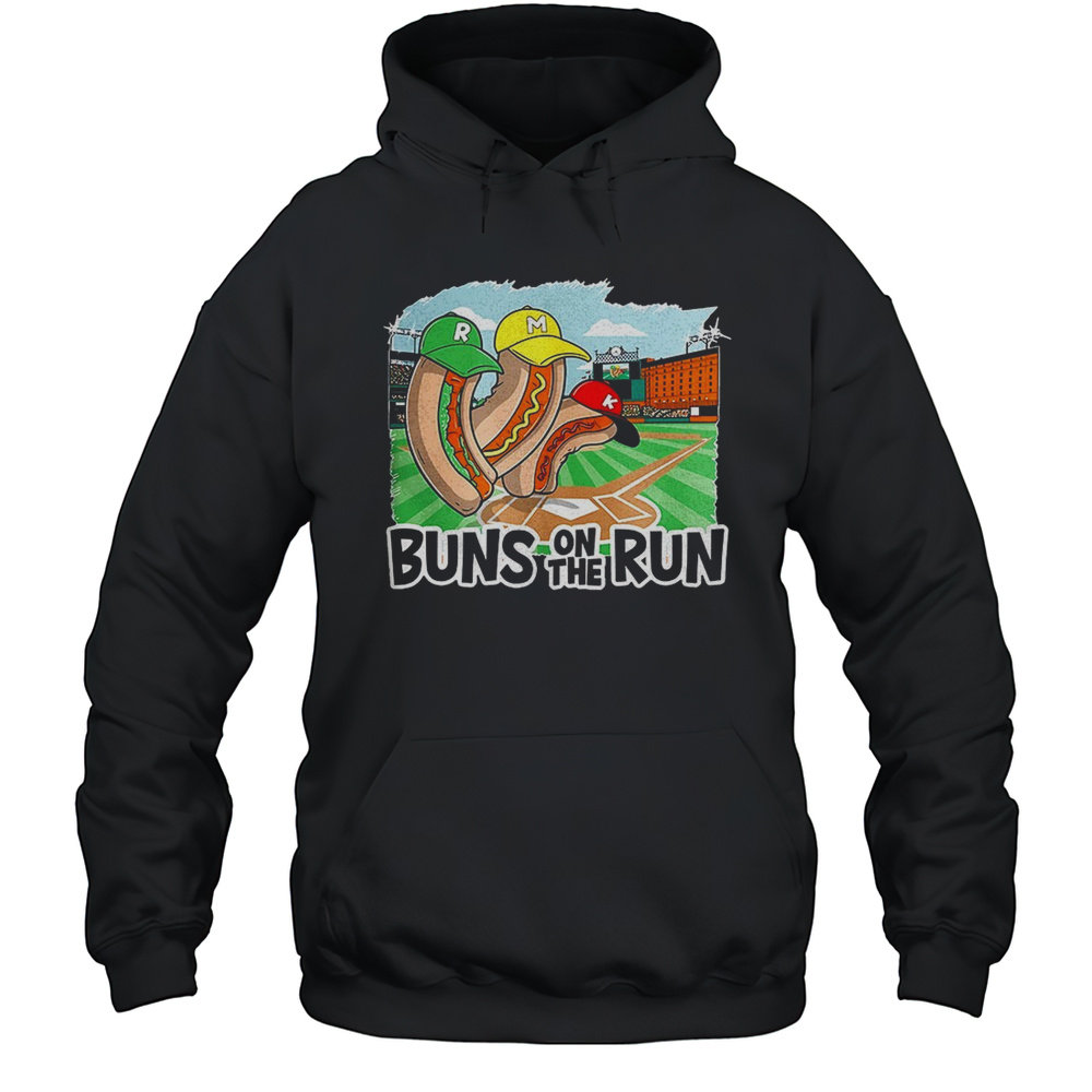 Hotdog Buns On The Run Shirt Unisex Hoodie