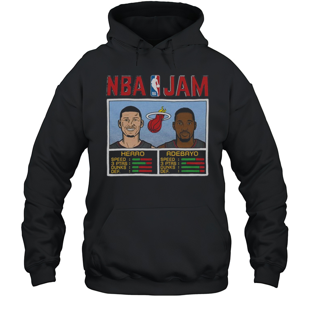 NBA Jam Heat Herro And Adebayo Shirt Unisex Hoodie