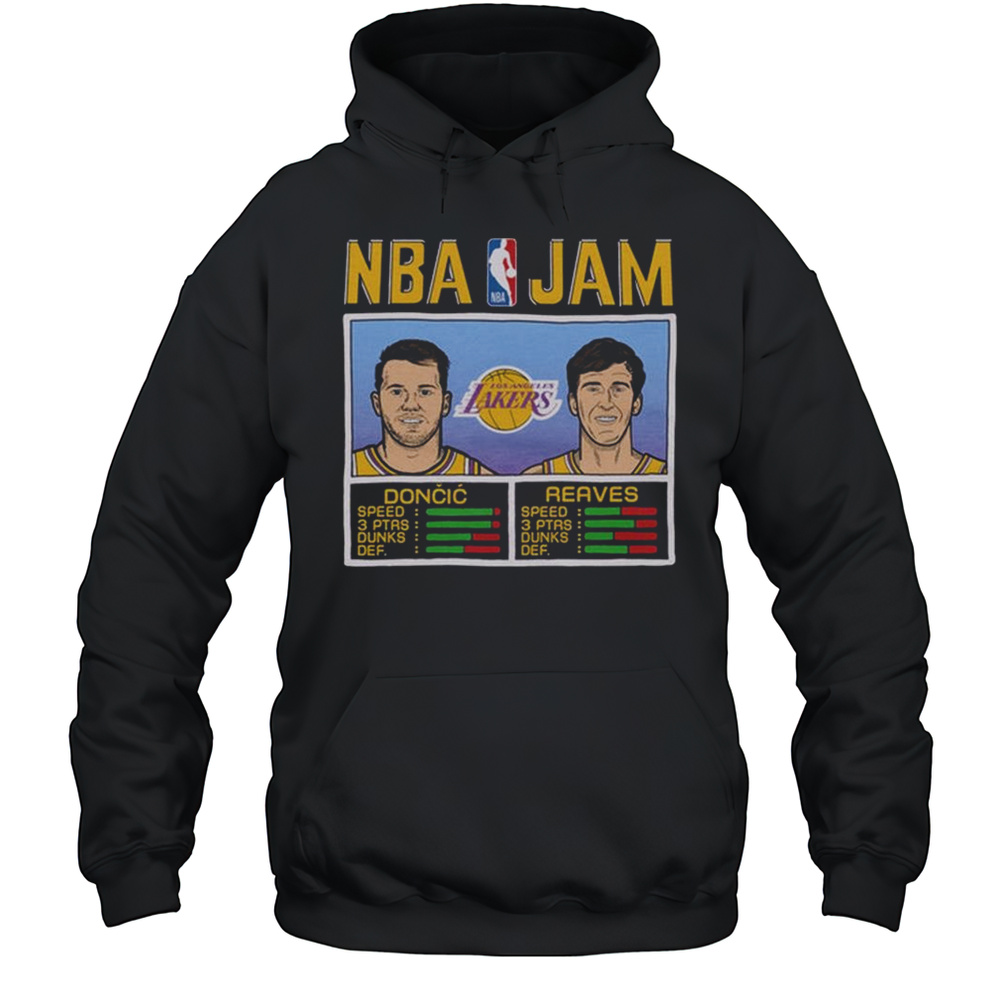 NBA Jam Lakers Doncic And Reaves Shirt Unisex Hoodie