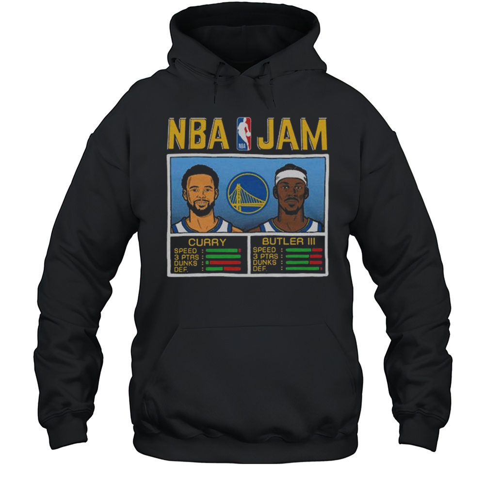 NBA Jam Warriors Curry And Butler III Shirt Unisex Hoodie