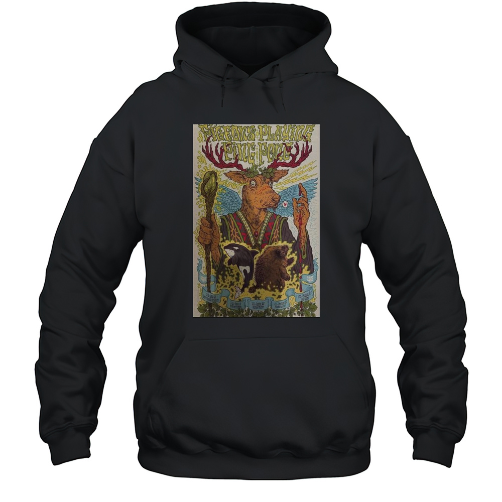Pigeons Playing Ping Pong Portland OR March 22 2025 Tour T-shirt Unisex Hoodie