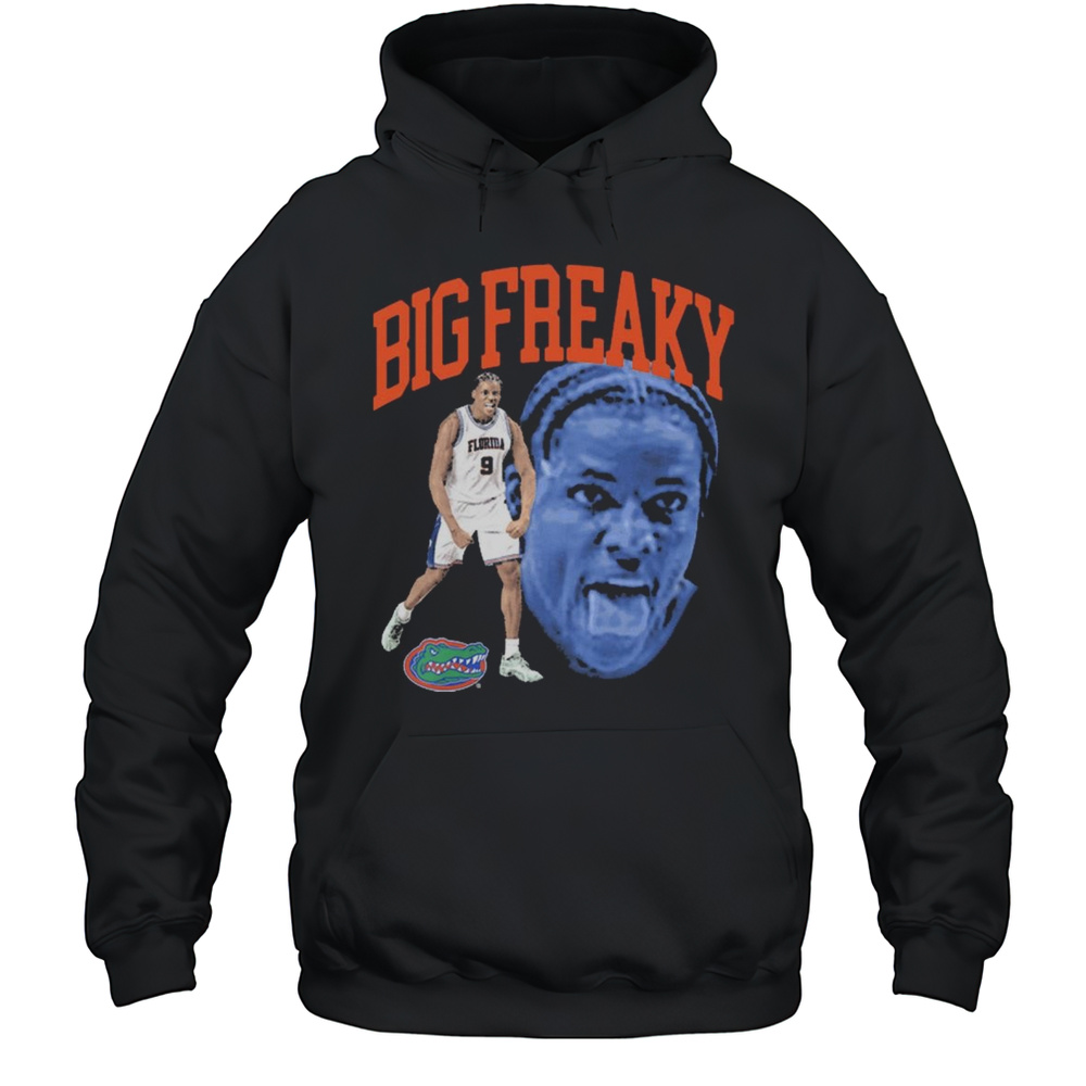 Rueben Chinyelu Big Freaky Portrait Florida Gators Basketball NCAA Southeastern Conference 2025 T-shirt Unisex Hoodie