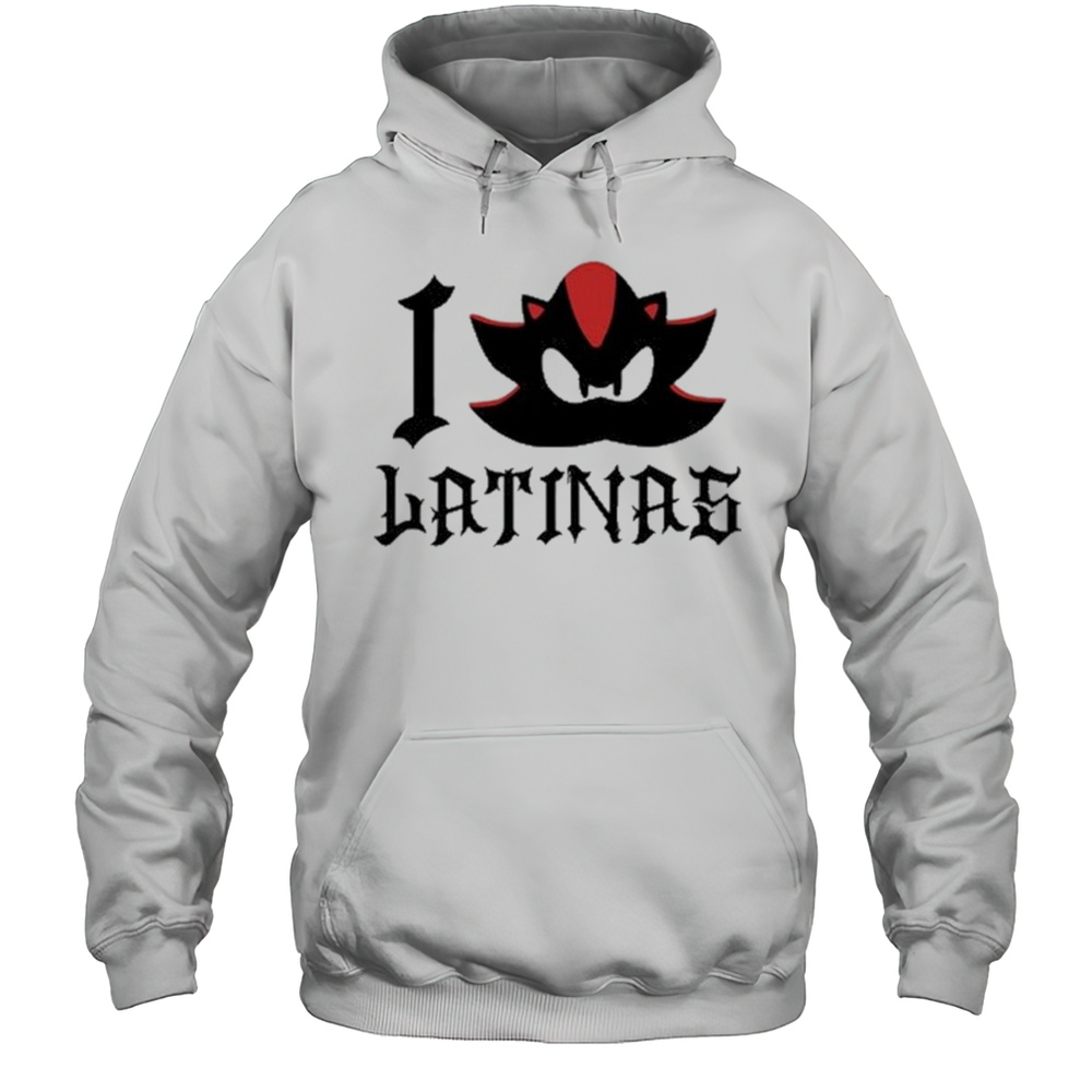 Shadow I Love Latinas Shirt Unisex Hoodie