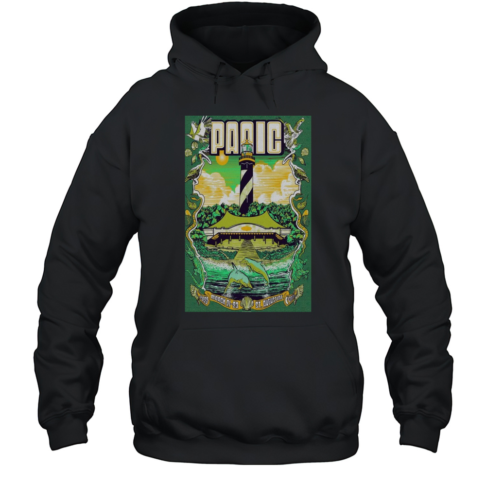 Widespread Panic March 21-23 2025 The St. Augustine Amphitheatre St Augustine FL Concert T-shirt Unisex Hoodie