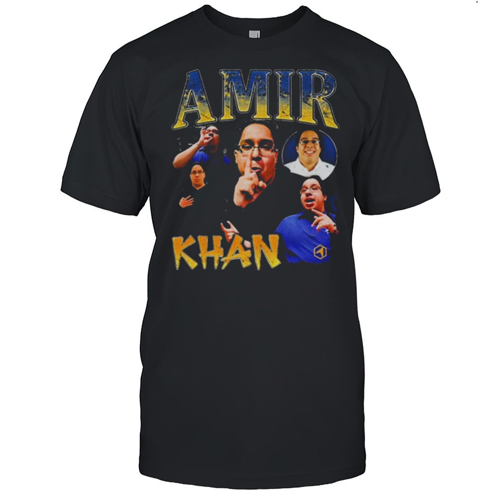 2025 John Fanta McNeese State Players Amir Khan Retro Graphic T-shirt
