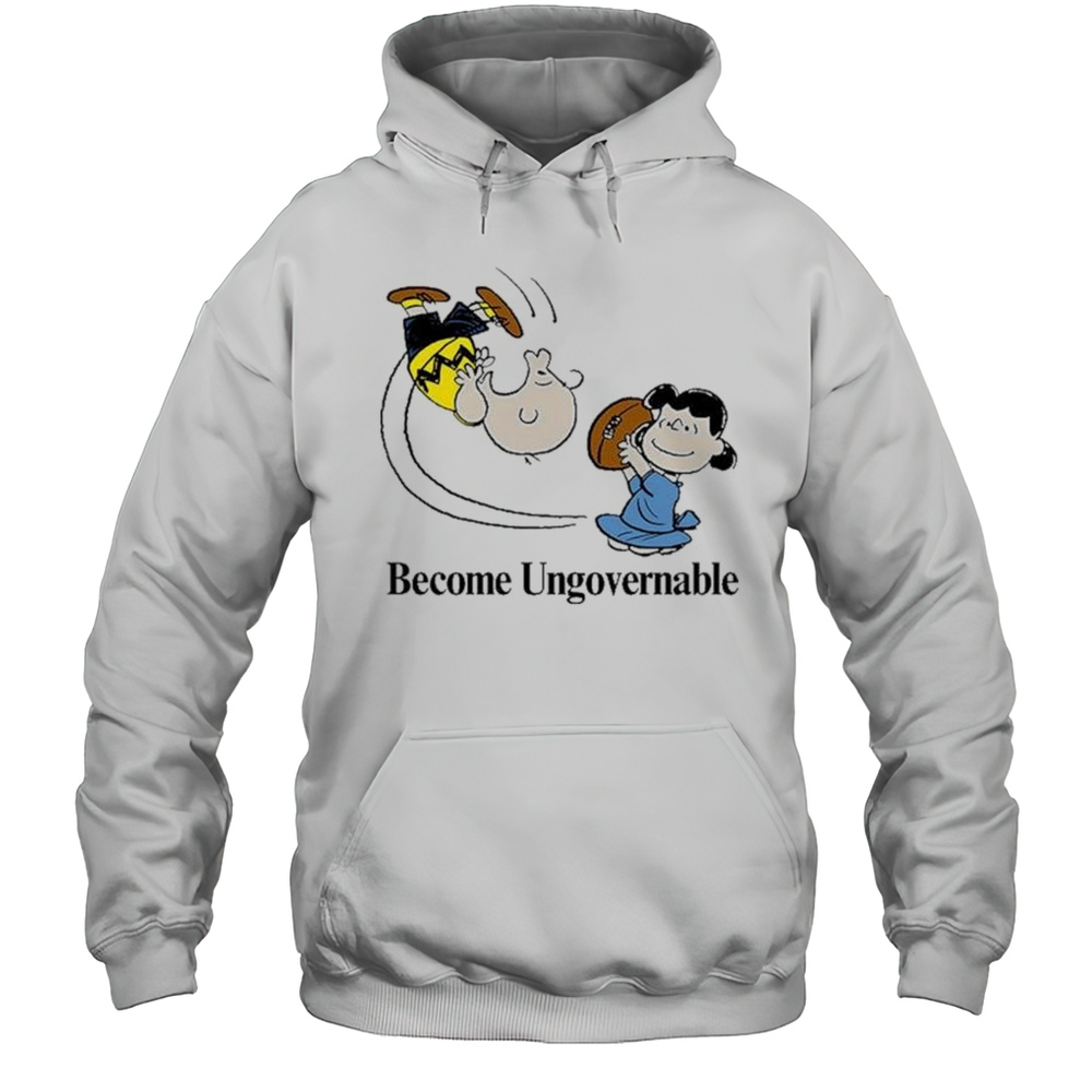 Charlie Brown And Lucy Become Ungovernable Football The Peanuts T-shirt Unisex Hoodie