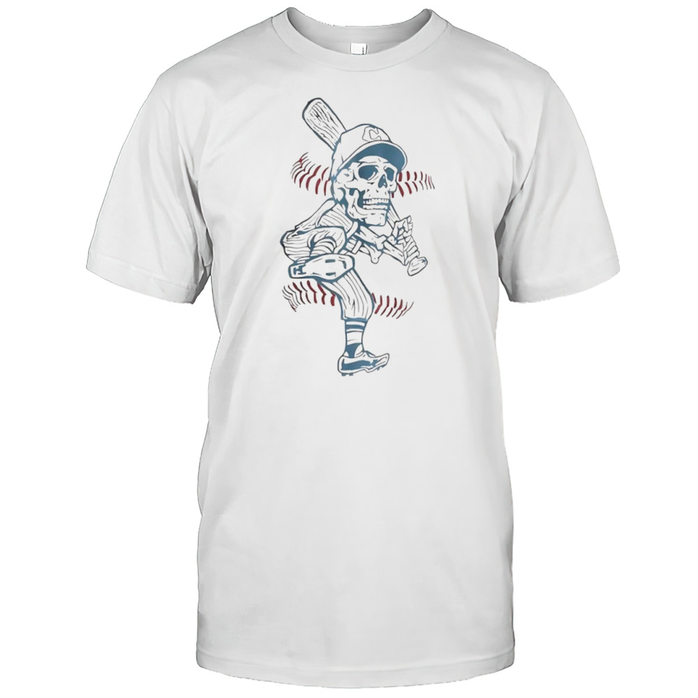 Cleveland Skeleton Player Baseball Shirt