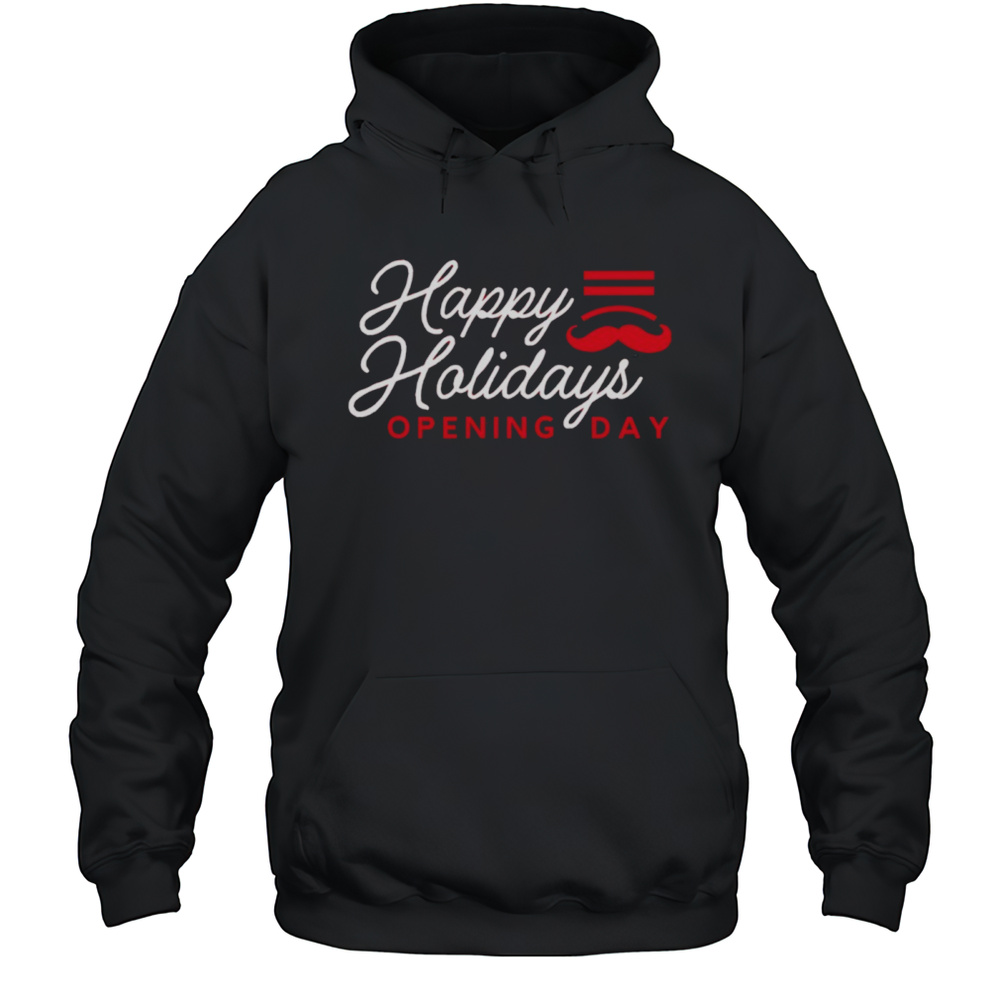 Happy Holidays Opening Day Cincinnati Baseball Shirt Unisex Hoodie