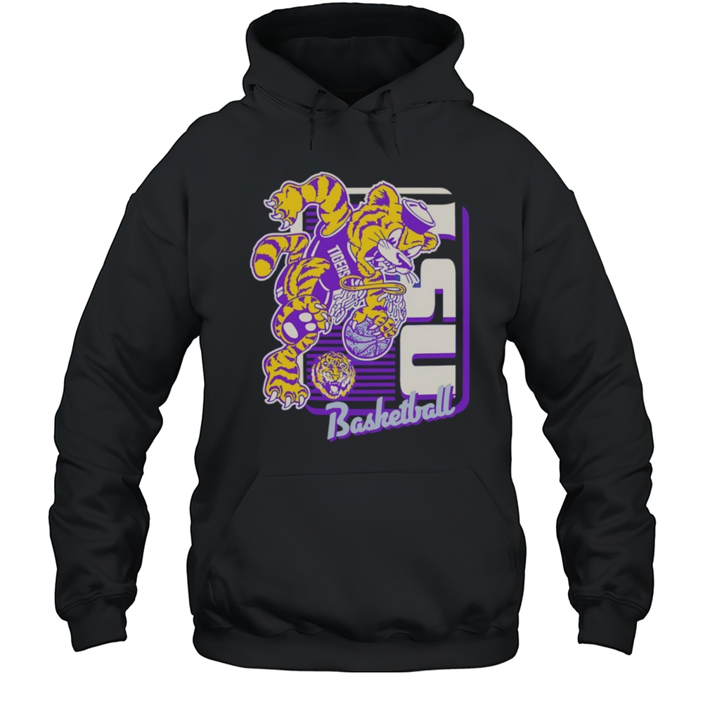 LSU Tigers Basketball Mascot Dunk Shirt Unisex Hoodie