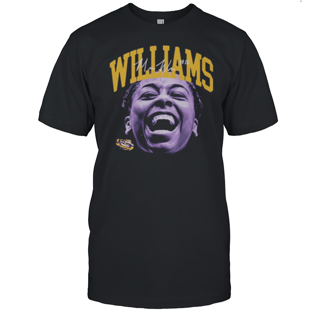 Mikaylah Williams Portrait LSU Tigers Basketball Southeastern Conference Signature T-shirt