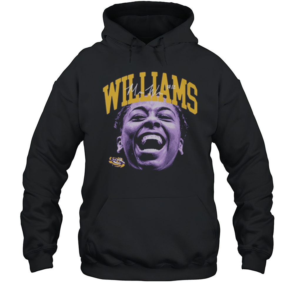 Mikaylah Williams Portrait LSU Tigers Basketball Southeastern Conference Signature T-shirt Unisex Hoodie