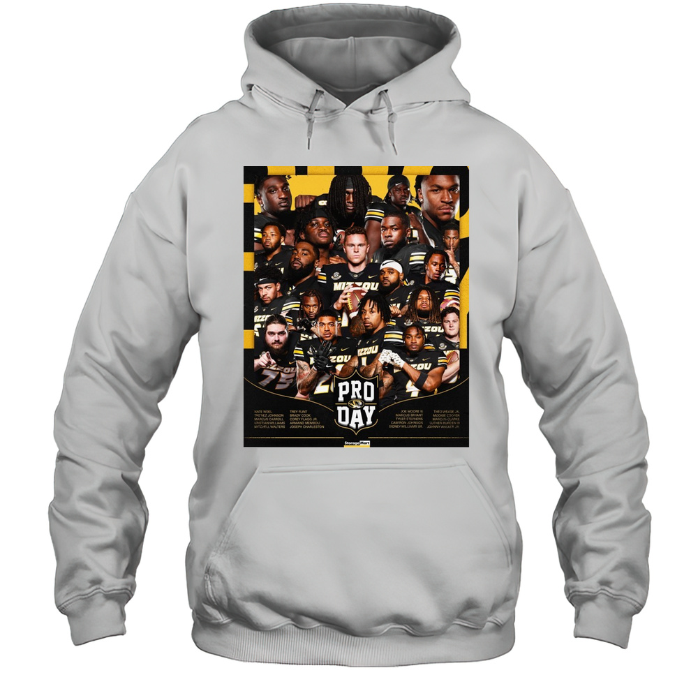 Missouri Tigers Football 20 Tigers 2025 Pro Day Nate Noel Trevez Johnson Marcus Carroll Poster T-shirt Unisex Hoodie