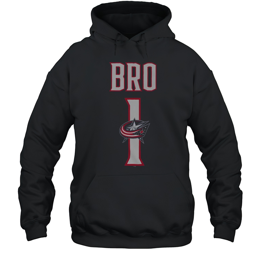 Official Columbus Blue Jackets Number 1 Bro T-Shirt Unisex Hoodie