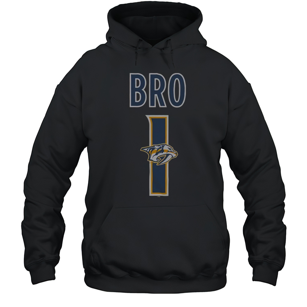 Official Nashville Predators Number 1 Bro T-Shirt Unisex Hoodie