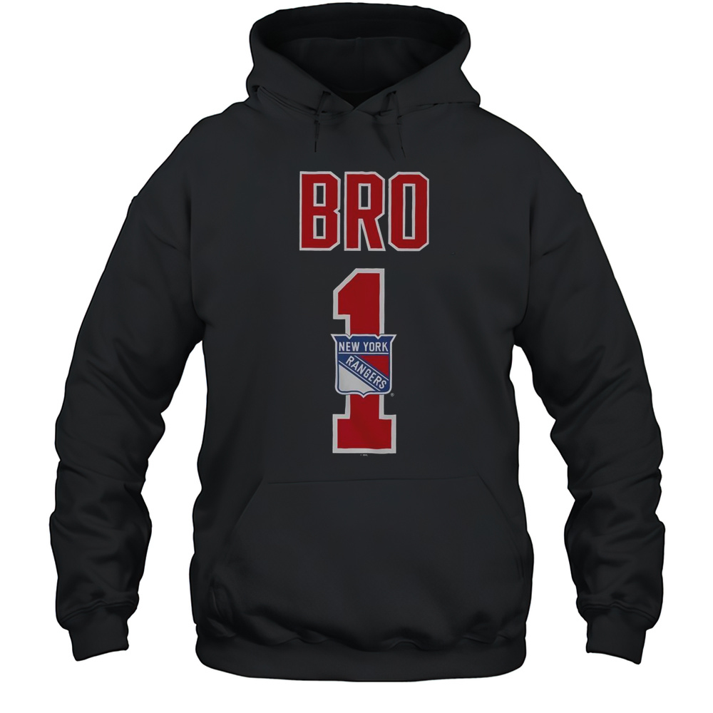 Official New York Rangers Number 1 Bro T-Shirt Unisex Hoodie