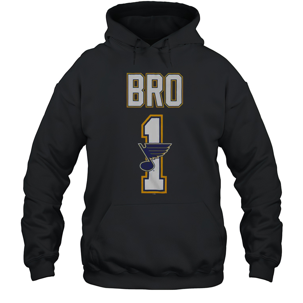 Official St Louis Blues Number 1 Bro T-Shirt Unisex Hoodie