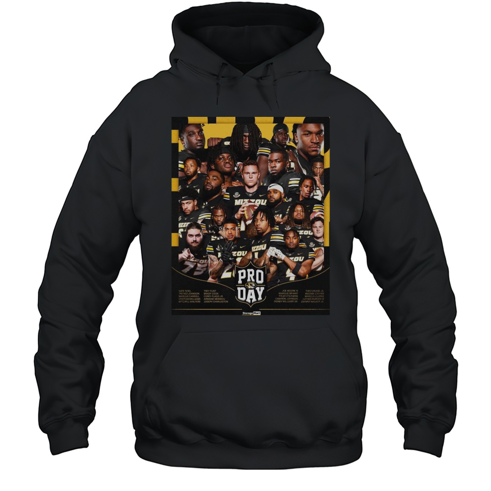 Poster Missouri Tigers Football 20 Tigers 2025 Pro Day Nate Noel Trevez Johnson Marcus Carroll T-shirt Unisex Hoodie