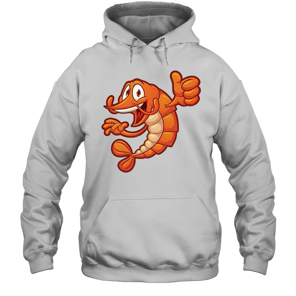 Shrimp Male Cartoon Shirt Unisex Hoodie