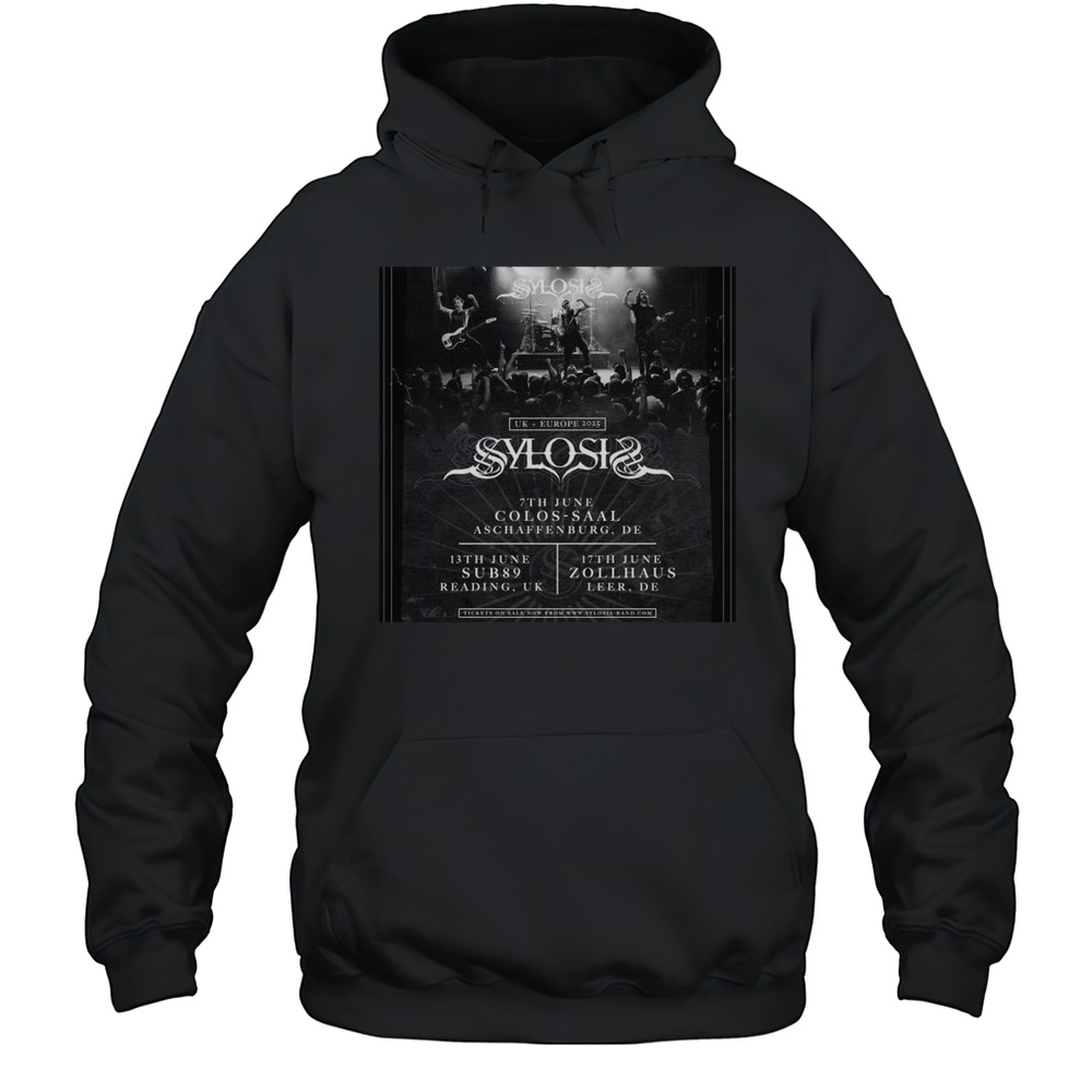 Sylosis UK And Europe Tour 2025 Shirt Unisex Hoodie