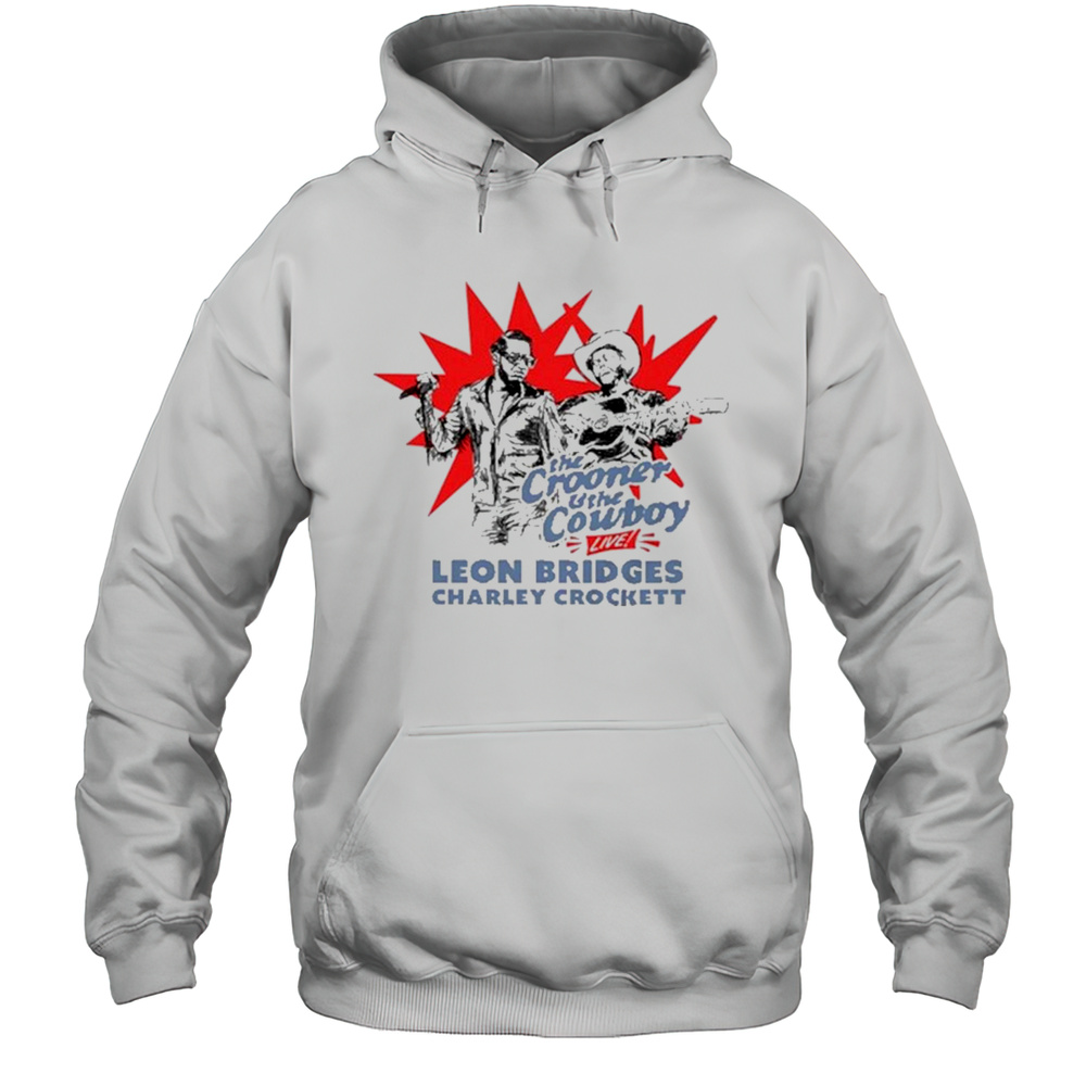 The Crooner And The Cowboy Live Leon Bridges And Charley Crockett 2025 Painting T-shirt Unisex Hoodie