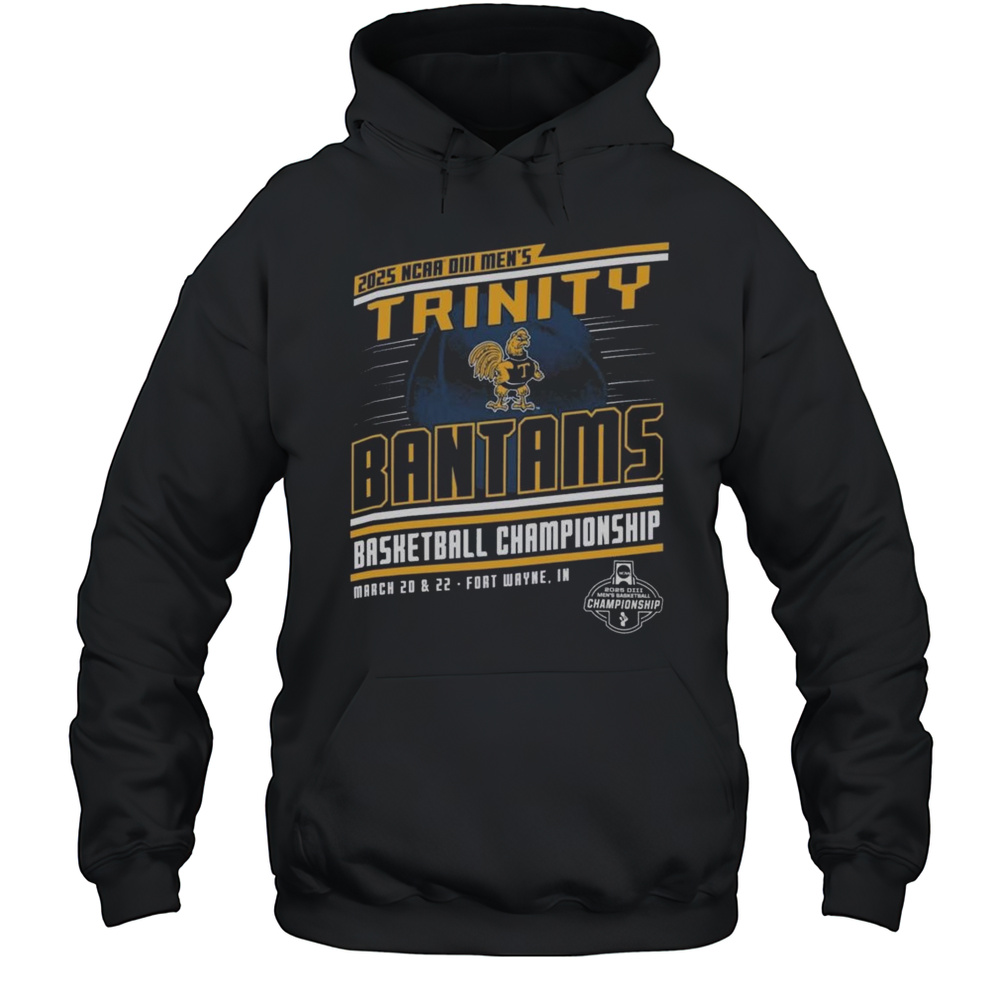 Trinity Bantams 2025 NCAA DIII Mens Basketball Championship Shirt Unisex Hoodie