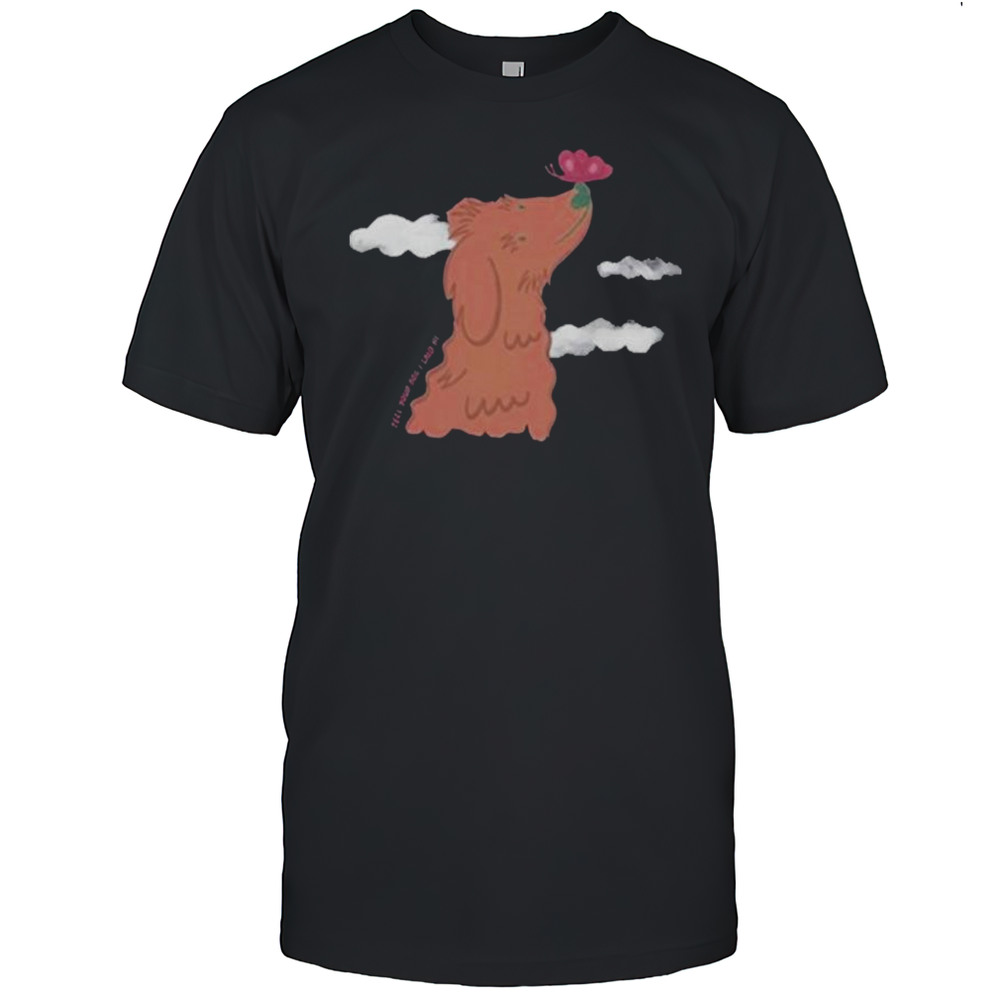 Watercolor Butterfly Dog T-shirt