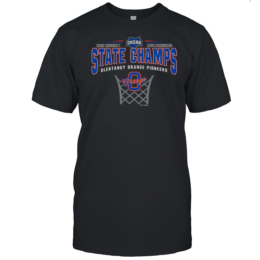 2025 OHSAA Boys Basketball D1 State Champions Olentangy Orange Pioneers Shirt