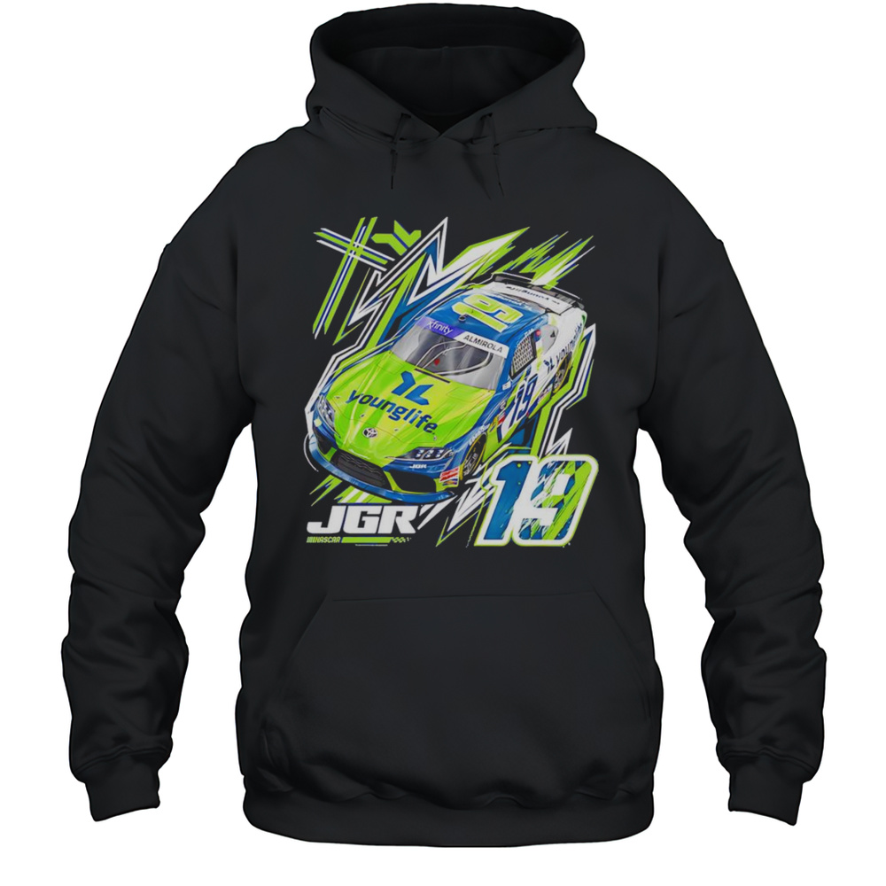 Aric Almirola Joe Gibbs Racing Team Collection YoungLife Car Shirt Unisex Hoodie