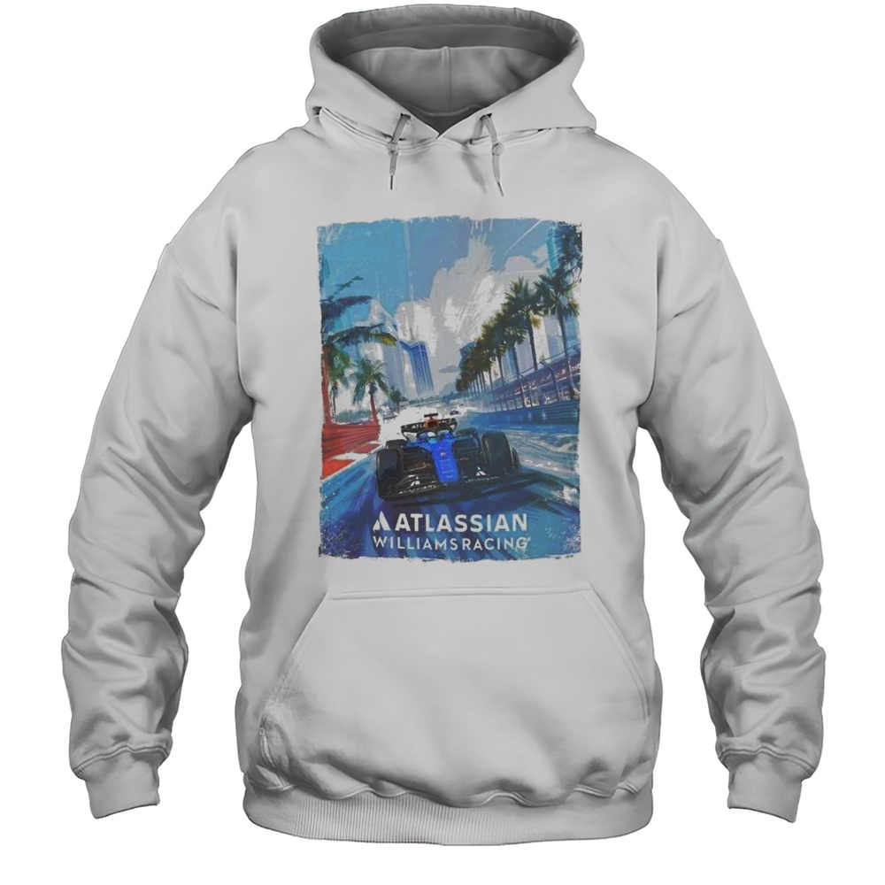 Atlassian Williams Racing Car F1 T-shirt Unisex Hoodie