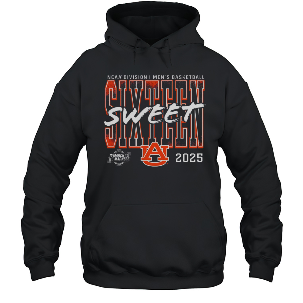 Auburn Tigers 2025 NCAA Division I Mens Basketball Tournament March Madness Sweet Sixteen T-shirt Unisex Hoodie