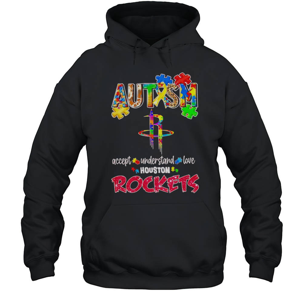 Autism Accept Understand Love Houston Rockets Diamond Shirt Unisex Hoodie