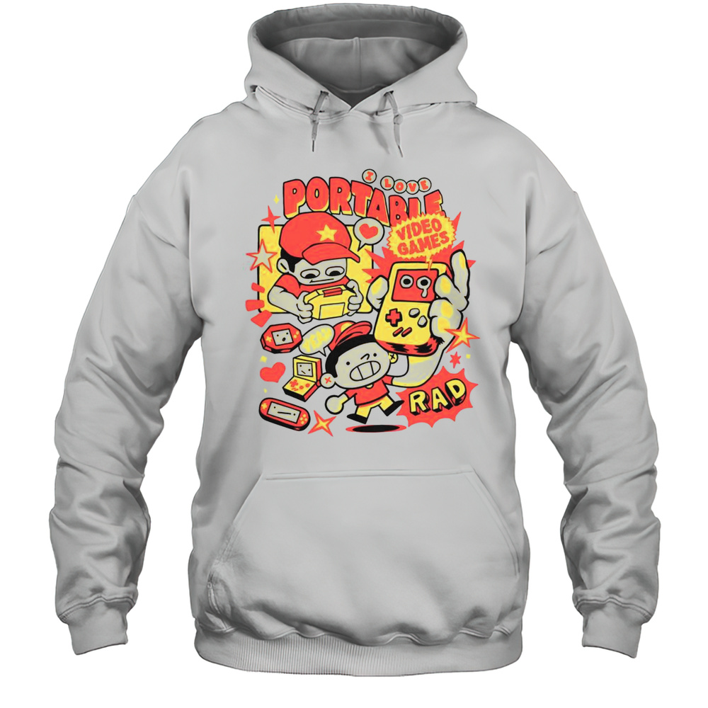 Awesome Portable Video Games Rad Retro Gamer T-Shirt Unisex Hoodie