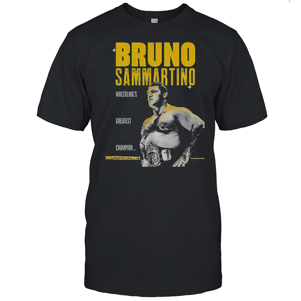 Bruno Sammartino Wrestlings Greatest Champion Shirt