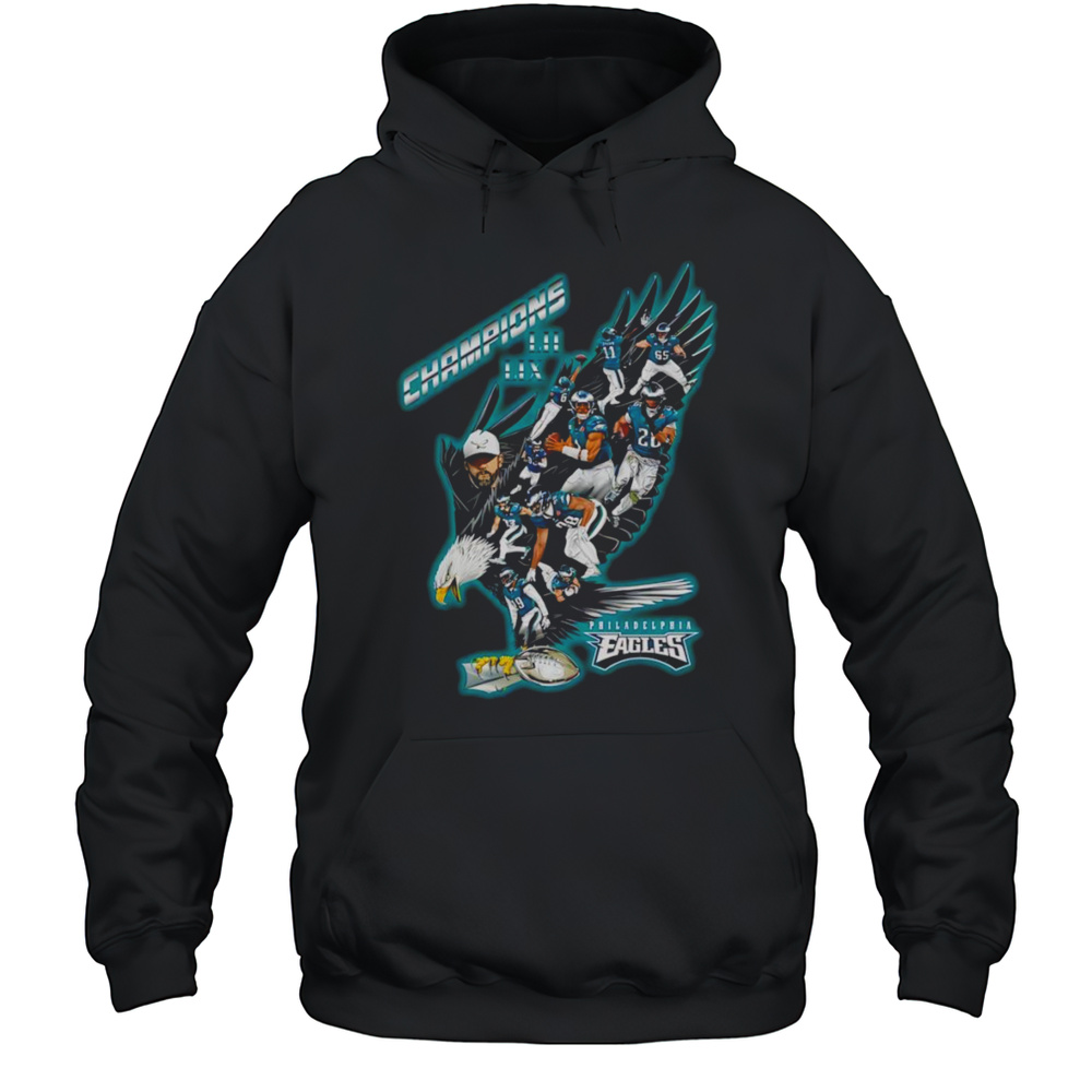 Champions LII LIX Philadelphia Eagles Shirt Unisex Hoodie