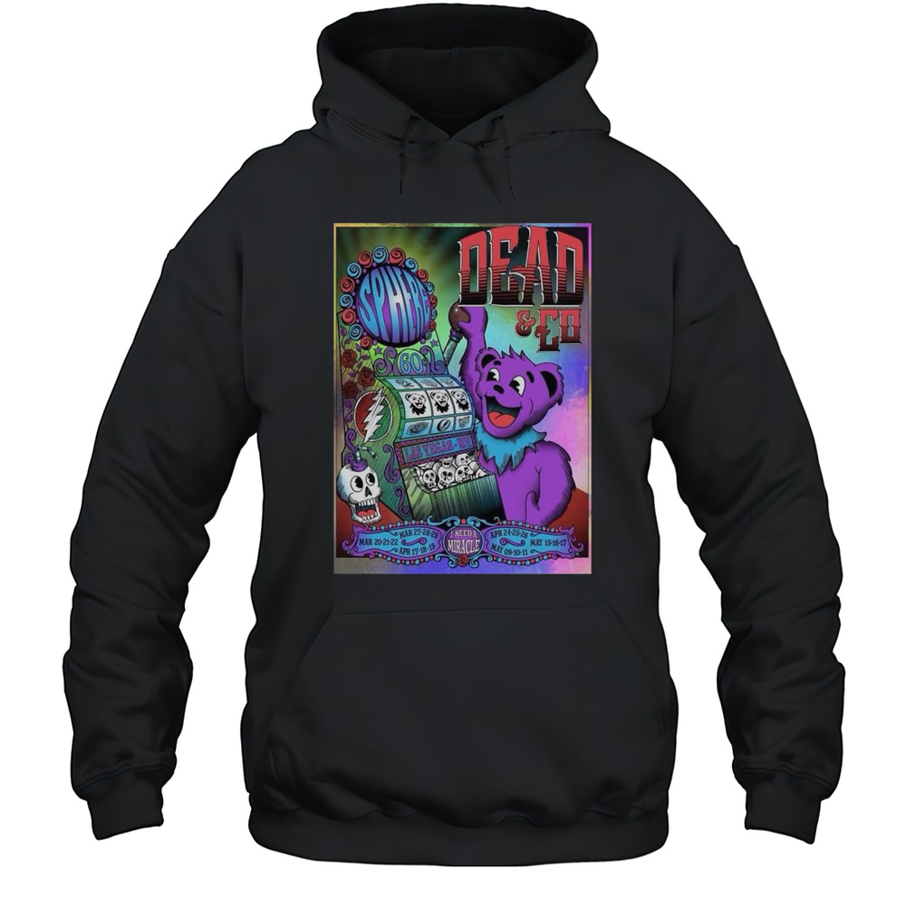 Dead And Company Live At Sphere Las Vegas 2025 Bears Jackpot Shirt Unisex Hoodie
