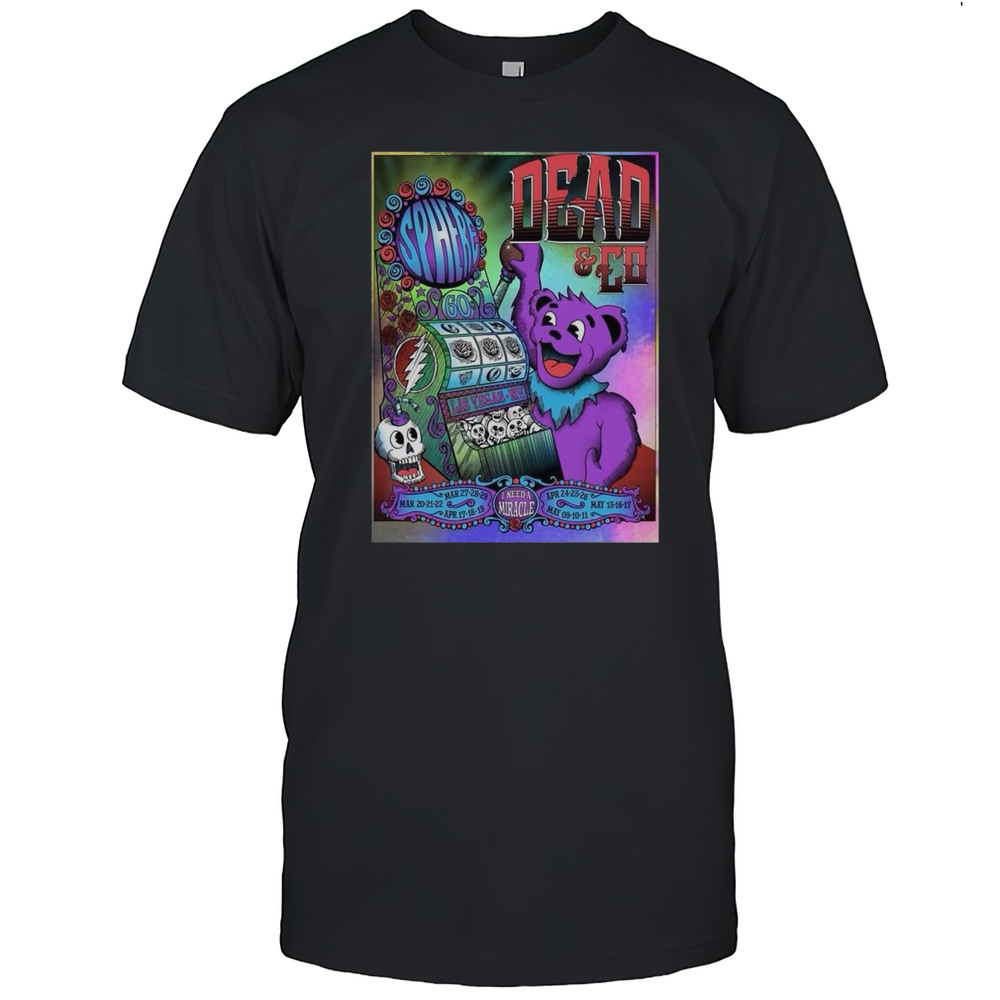 Dead And Company Live At Sphere Las Vegas 2025 Roses Jackpot Shirt