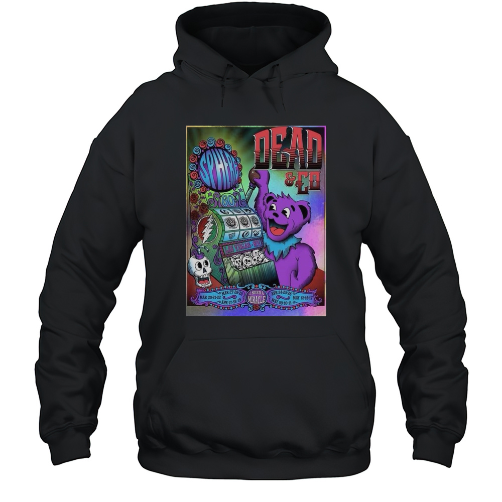 Dead And Company Live At Sphere Las Vegas 2025 Roses Jackpot Shirt Unisex Hoodie