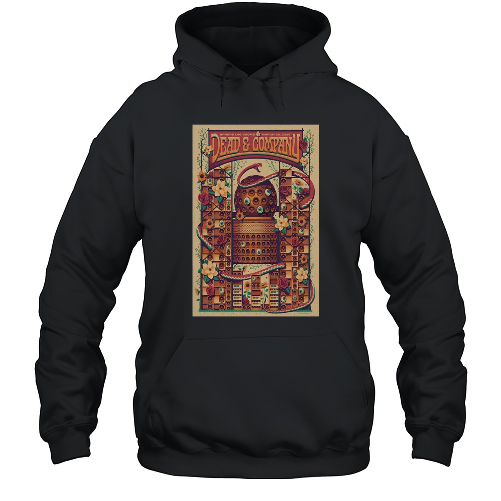 Dead And Company Sphere Las Vegas NV March 22 2025 Tour T-shirt Unisex Hoodie