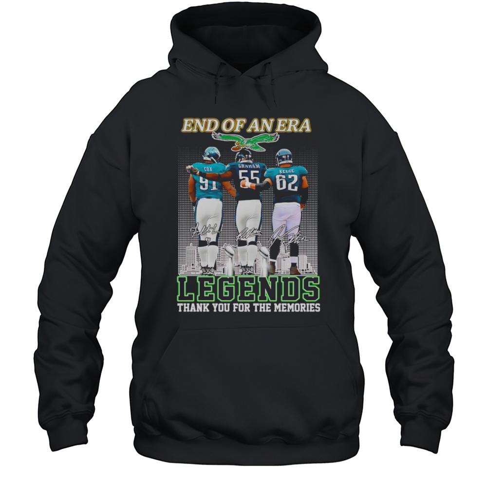 End Of An Era Philadelphia Eagles Legends Thank You For The Memories Shirt Unisex Hoodie