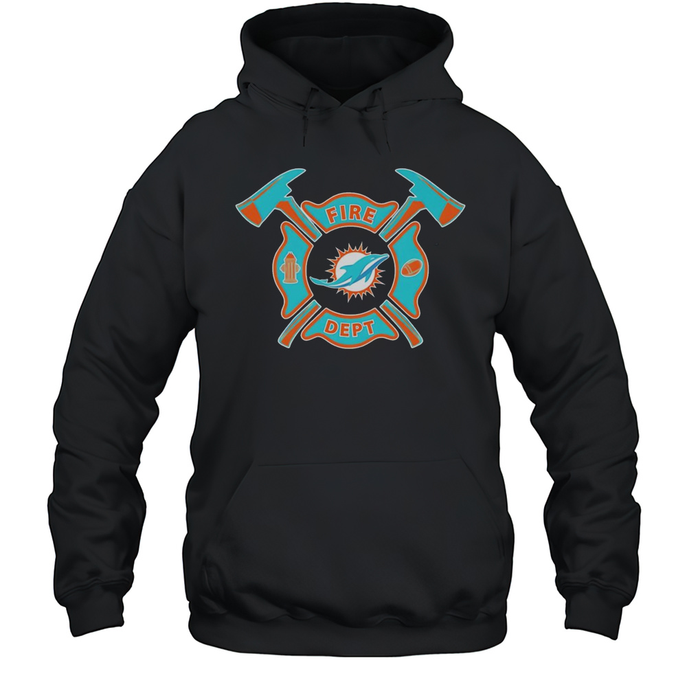 Fire Dept Miami Dolphins Football Shirt Unisex Hoodie